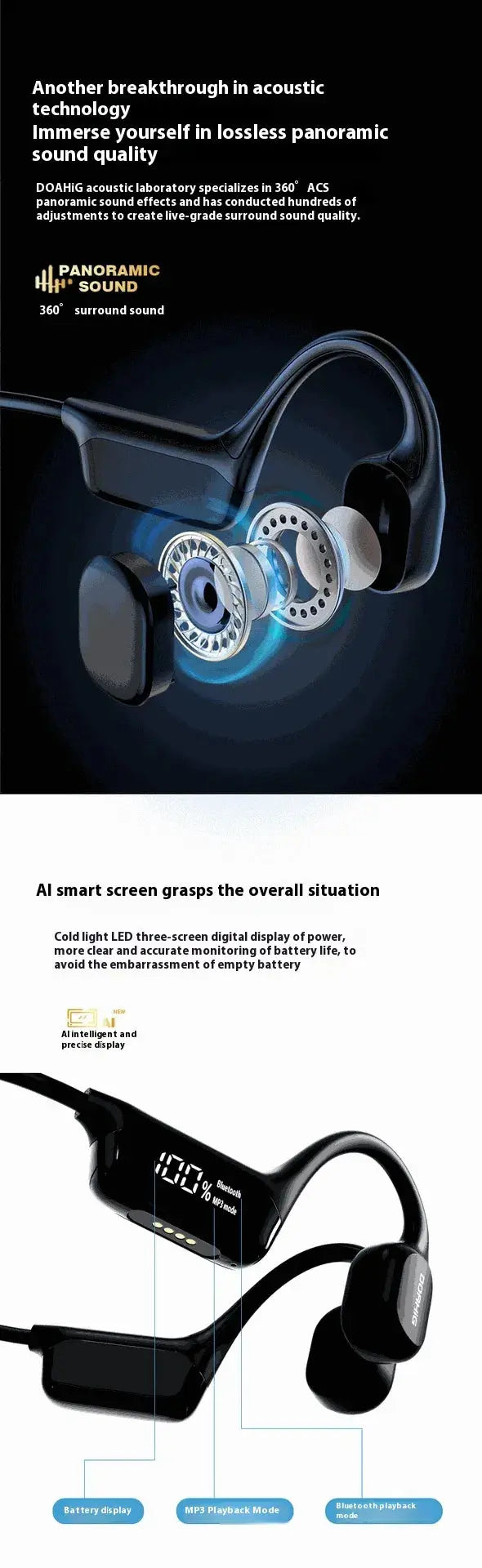 Bone Conduction Bluetooth Headset – Top-Rated & User-Friendly for Ultimate Awareness KIMDRE