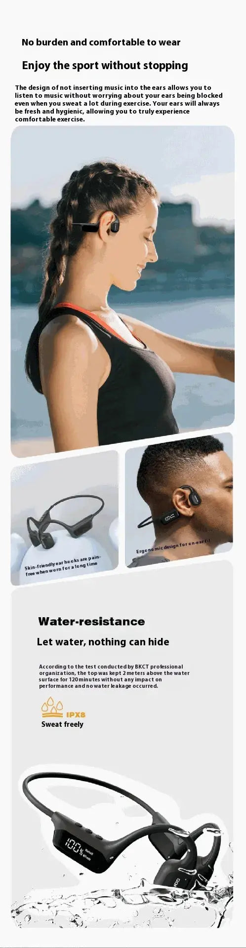 Bone Conduction Bluetooth Headset – Top-Rated & User-Friendly for Ultimate Awareness KIMDRE