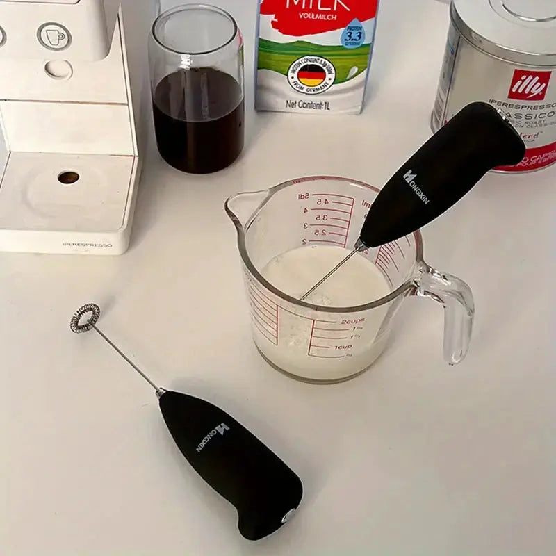 Electric Milk Frother and Mini Mixer for Coffee (1 Unit) KIMDRE
