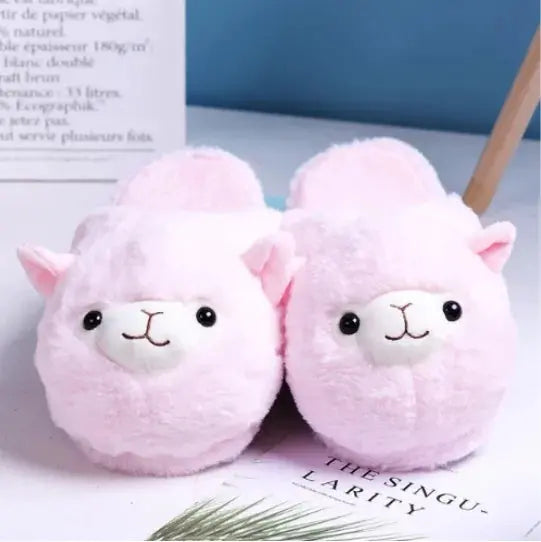 Fluffy Alpaca Slippers - KIMDRE