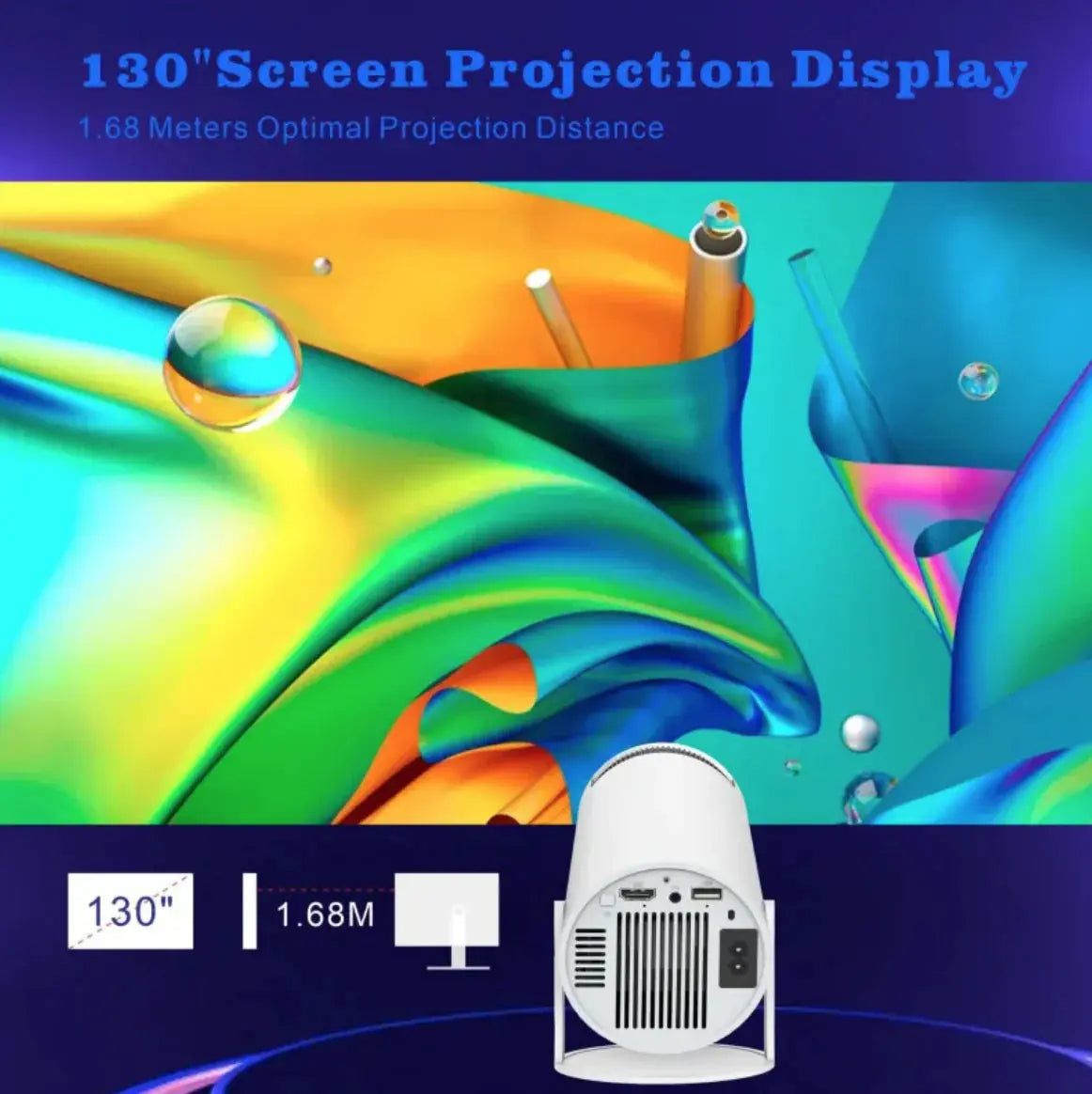 H713 Ultra HD 4K Projector - Intelligent Home & Office Solution KIMDRE