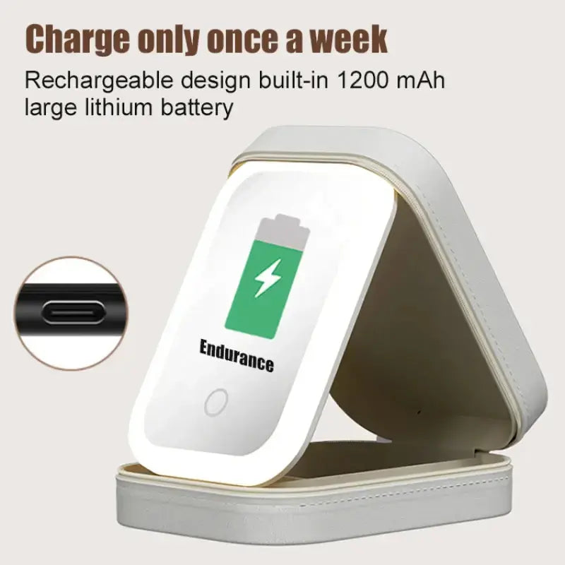 LED Mirror Makeup Storage Box - KIMDRE