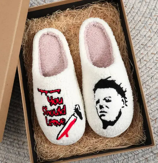 Michael Myers Plush Slippers  🔪 KIMDRE