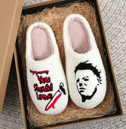 Michael Myers Plush Slippers  🔪 KIMDRE