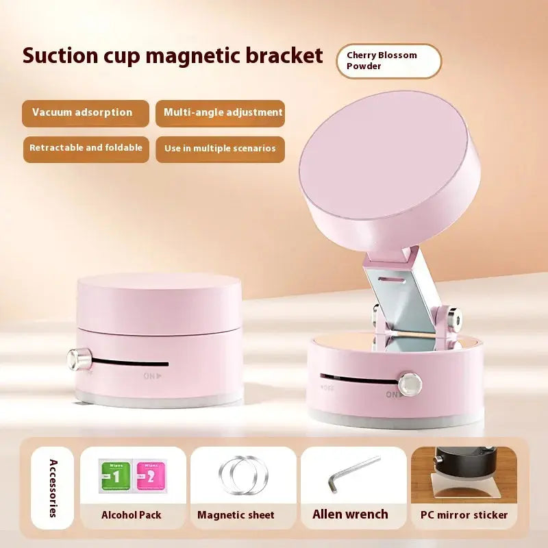 Multifunctional Vacuum Suction Cup Foldable Retractable Double-sided Magnetic Phone Holder KIMDRE