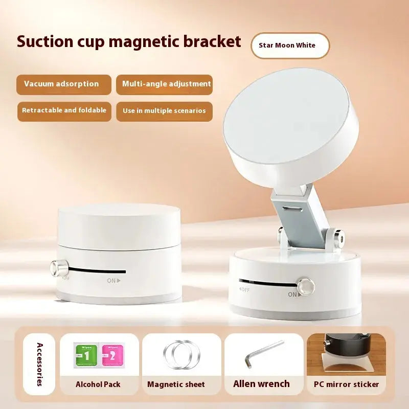 Multifunctional Vacuum Suction Cup Foldable Retractable Double-sided Magnetic Phone Holder KIMDRE
