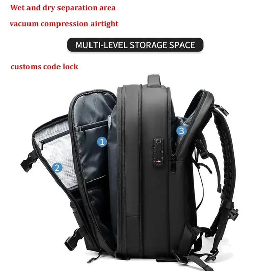 SpaceSaver Vacuum Backpack: Pack Smart, Travel Light! KIMDRE