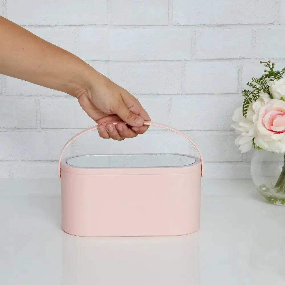 Storage Organizer with LED Mirror Kimdre Beauty Store